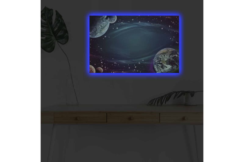 Veggdekorasjon LED-belysning Canvas Bilde - Innredning - Bilder & kunst - Lerretsbilder