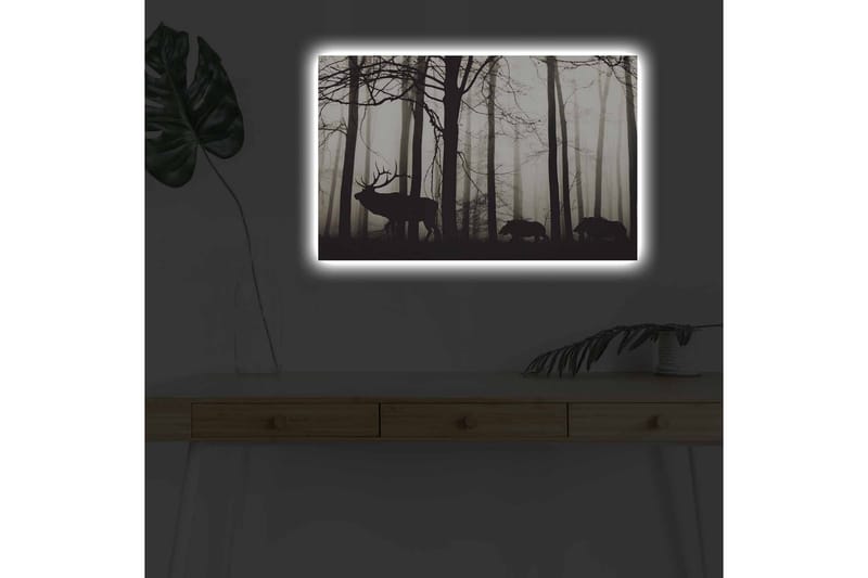 Veggdekorasjon LED-belysning Canvas Bilde - Innredning - Bilder & kunst - Lerretsbilder