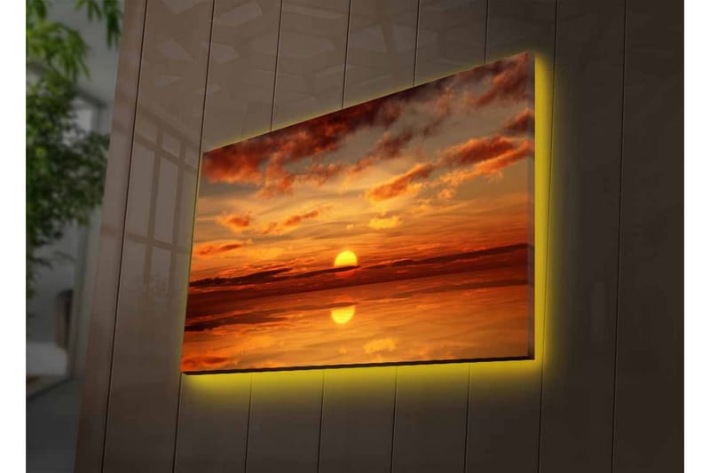 Veggdekorasjon LED-belysning Canvas Bilde - Innredning - Bilder & kunst - Lerretsbilder