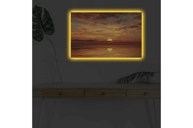 Veggdekorasjon LED-belysning Canvas Bilde - Innredning - Bilder & kunst - Lerretsbilder