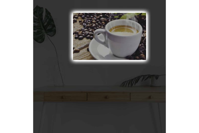 Veggdekorasjon LED-belysning Canvas Bilde - Innredning - Bilder & kunst - Lerretsbilder