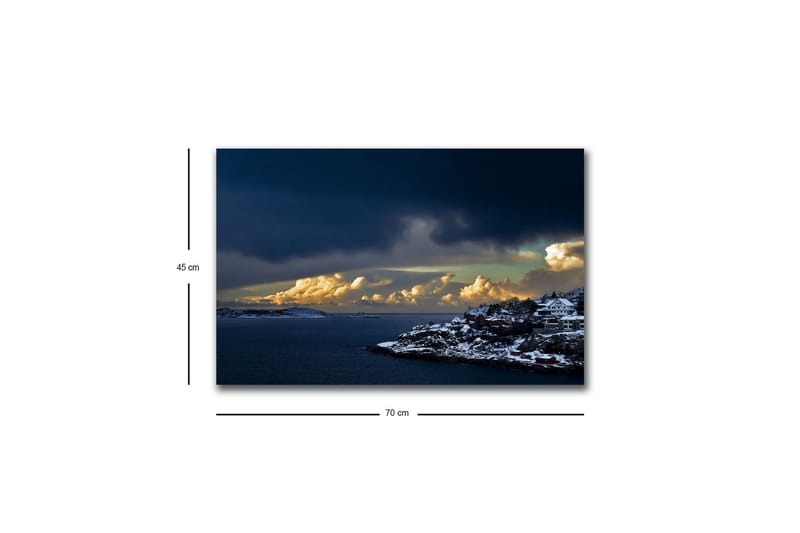 Veggdekorasjon LED-belysning Canvas Bilde - Innredning - Bilder & kunst - Lerretsbilder