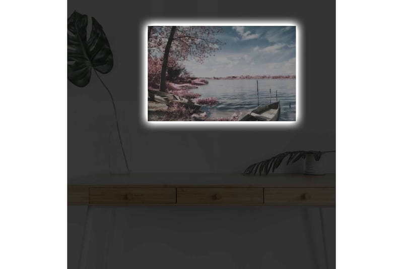 Veggdekorasjon LED-belysning Canvas Bilde - Innredning - Bilder & kunst - Lerretsbilder