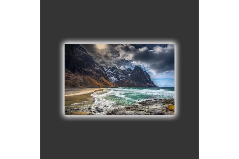 Veggdekorasjon LED-belysning Canvas Bilde - Innredning - Bilder & kunst - Lerretsbilder