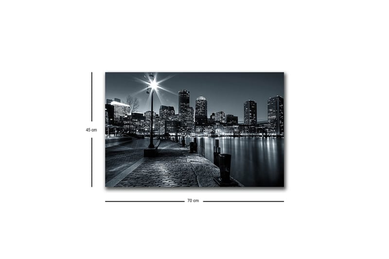 Veggdekorasjon LED-belysning Canvas Bilde - Innredning - Bilder & kunst - Lerretsbilder