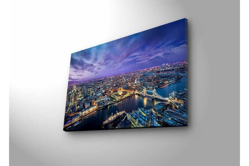 Veggdekorasjon LED-belysning Canvas Bilde - Innredning - Bilder & kunst - Lerretsbilder