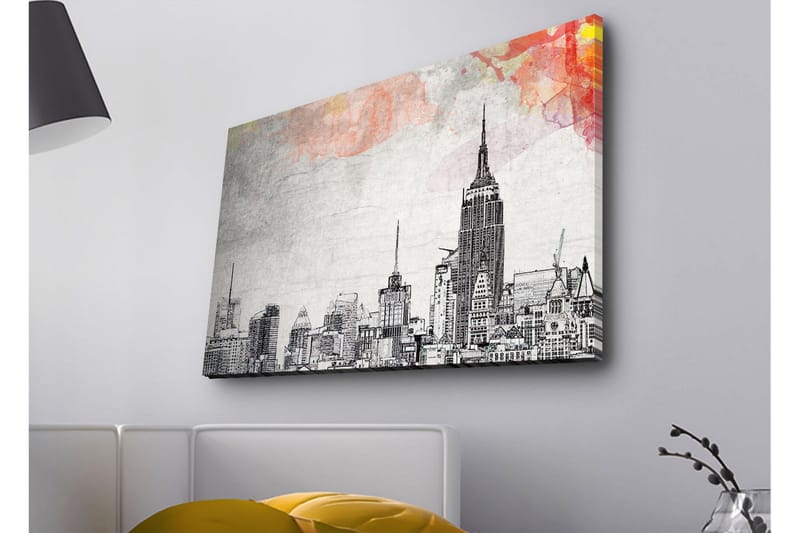 Veggdekorasjon LED-belysning Canvas Bilde - Innredning - Bilder & kunst - Lerretsbilder