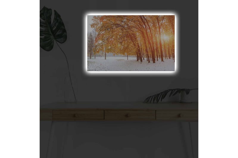 Veggdekorasjon LED-belysning Canvas Bilde - Innredning - Bilder & kunst - Lerretsbilder