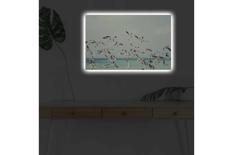 Veggdekorasjon LED-belysning Canvas Bilde - Innredning - Bilder & kunst - Lerretsbilder