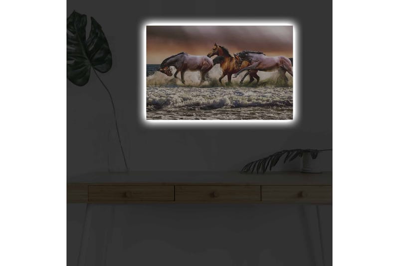 Veggdekorasjon LED-belysning Canvas Bilde - Innredning - Bilder & kunst - Lerretsbilder