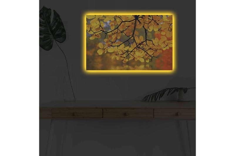 Veggdekorasjon LED-belysning Canvas Bilde - Innredning - Bilder & kunst - Lerretsbilder