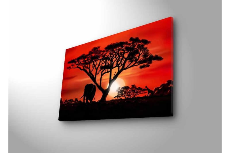 Veggdekorasjon LED-belysning Canvas Bilde - Innredning - Bilder & kunst - Lerretsbilder