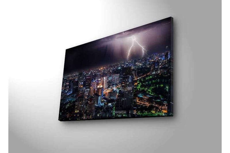 Veggdekorasjon LED-belysning Canvas Bilde - Innredning - Bilder & kunst - Lerretsbilder