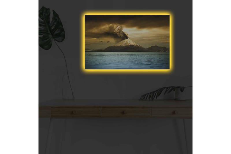 Veggdekorasjon LED-belysning Canvas Bilde - Innredning - Bilder & kunst - Lerretsbilder