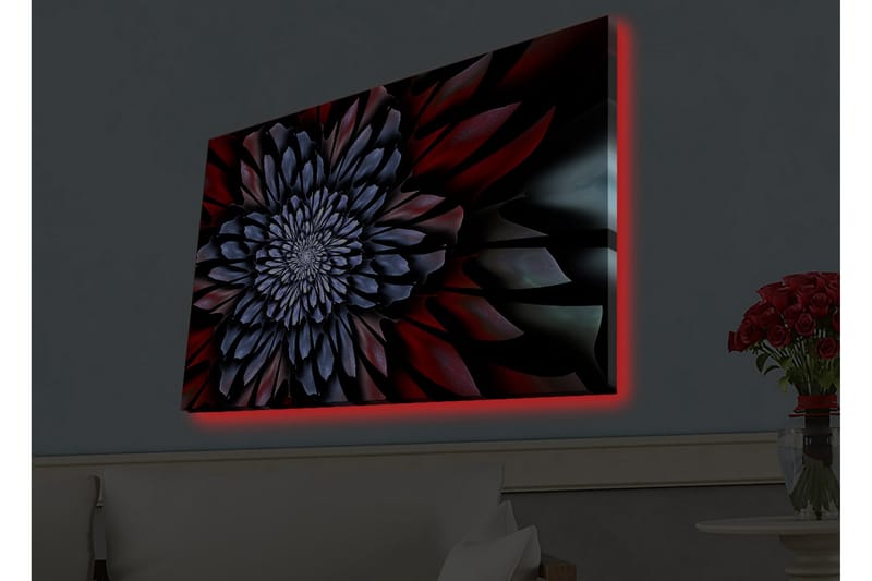 Veggdekorasjon LED-belysning Canvas Bilde - Innredning - Bilder & kunst - Lerretsbilder