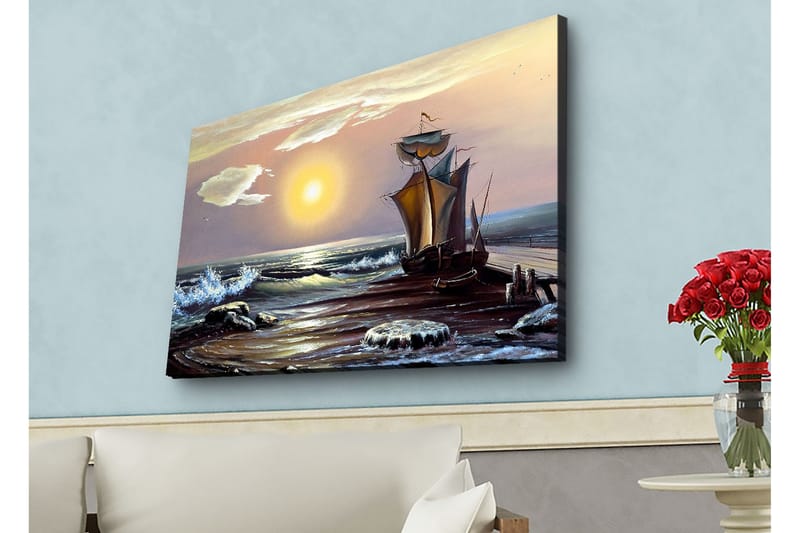 Veggdekorasjon LED-belysning Canvas Bilde - Innredning - Bilder & kunst - Lerretsbilder