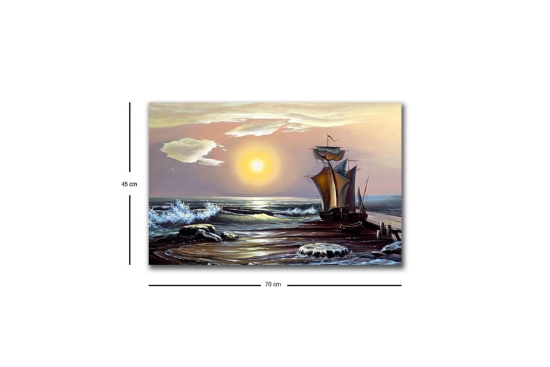 Veggdekorasjon LED-belysning Canvas Bilde - Innredning - Bilder & kunst - Lerretsbilder