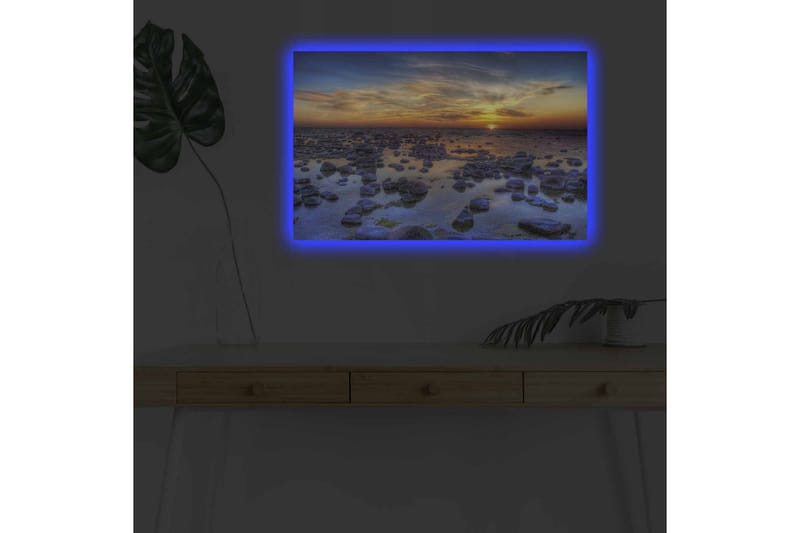 Veggdekorasjon LED-belysning Canvas Bilde - Innredning - Bilder & kunst - Lerretsbilder