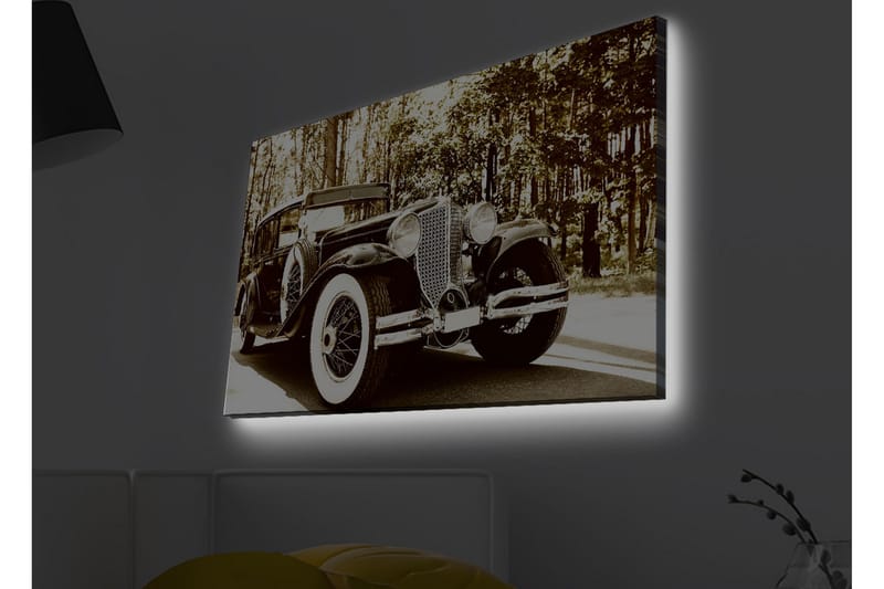 Veggdekorasjon LED-belysning Canvas Bilde - Innredning - Bilder & kunst - Lerretsbilder