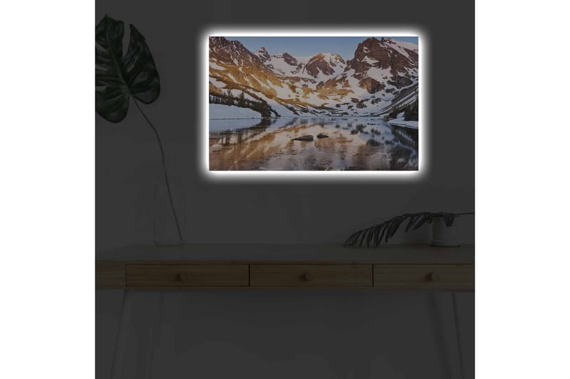 Veggdekorasjon LED-belysning Canvas Bilde - Innredning - Bilder & kunst - Lerretsbilder