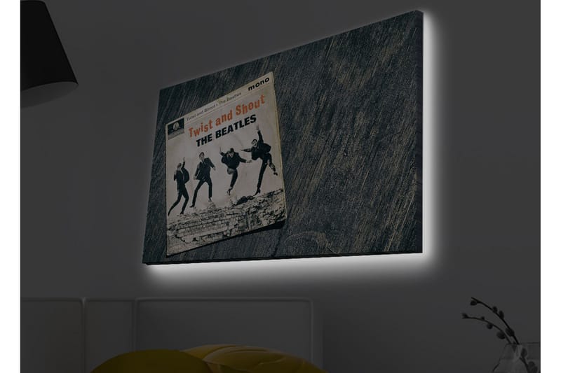 Veggdekorasjon LED-belysning Canvas Bilde - Innredning - Bilder & kunst - Lerretsbilder