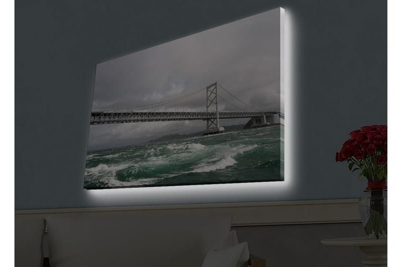 Veggdekorasjon LED-belysning Canvas Bilde - Innredning - Bilder & kunst - Lerretsbilder