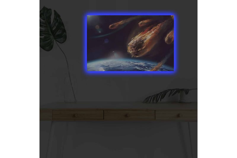 Veggdekorasjon LED-belysning Canvas Bilde - Innredning - Bilder & kunst - Lerretsbilder