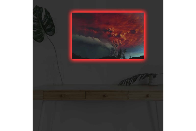 Veggdekorasjon LED-belysning Canvas Bilde - Innredning - Bilder & kunst - Lerretsbilder