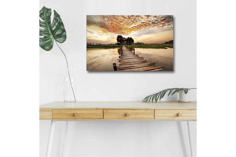 Veggdekorasjon LED-belysning Canvas Bilde - Innredning - Bilder & kunst - Lerretsbilder