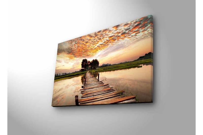 Veggdekorasjon LED-belysning Canvas Bilde - Innredning - Bilder & kunst - Lerretsbilder