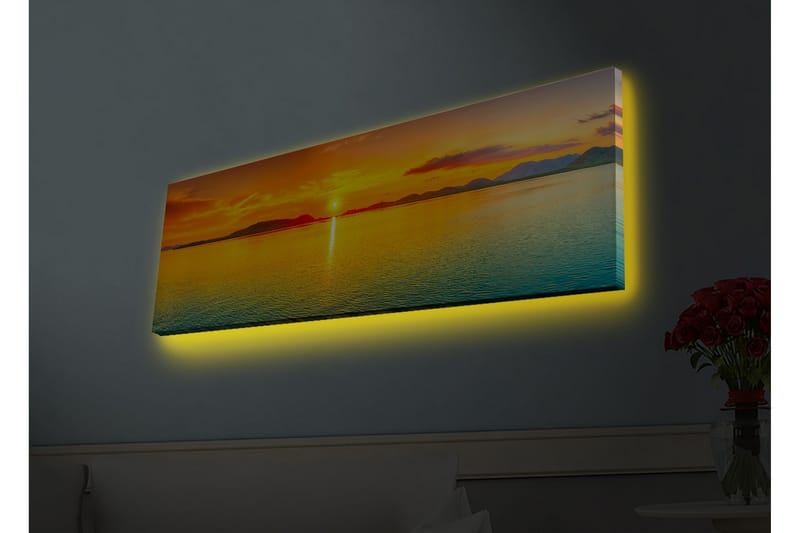 Veggdekorasjon LED-belysning Canvas Bilde - Innredning - Bilder & kunst - Lerretsbilder