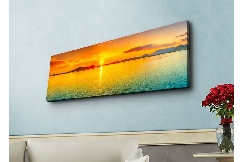 Veggdekorasjon LED-belysning Canvas Bilde - Innredning - Bilder & kunst - Lerretsbilder