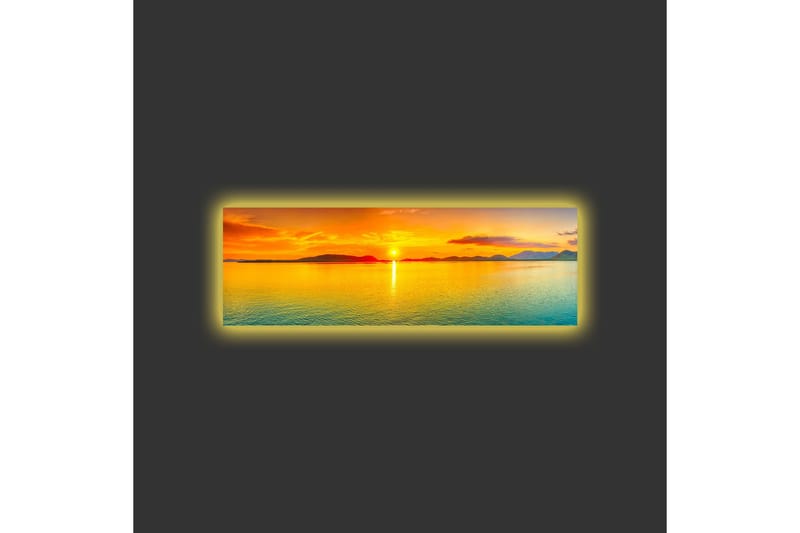 Veggdekorasjon LED-belysning Canvas Bilde - Innredning - Bilder & kunst - Lerretsbilder