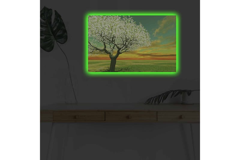 Veggdekorasjon LED-belysning Canvas Bilde - Innredning - Bilder & kunst - Lerretsbilder