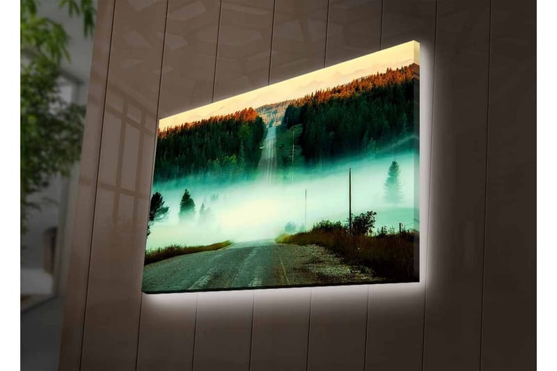 Veggdekorasjon LED-belysning Canvas Bilde - Innredning - Bilder & kunst - Lerretsbilder