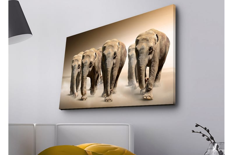 Veggdekorasjon LED-belysning Canvas Bilde - Innredning - Bilder & kunst - Lerretsbilder