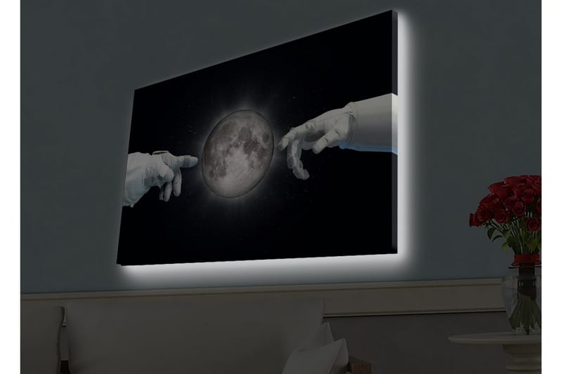 Veggdekorasjon LED-belysning Canvas Bilde - Innredning - Bilder & kunst - Lerretsbilder