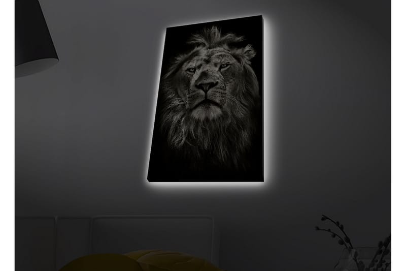 Veggdekorasjon LED-belysning Canvas Bilde - Innredning - Bilder & kunst - Lerretsbilder