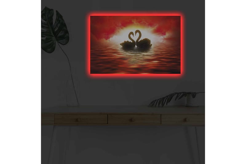 Veggdekorasjon LED-belysning Canvas Bilde - Innredning - Bilder & kunst - Lerretsbilder