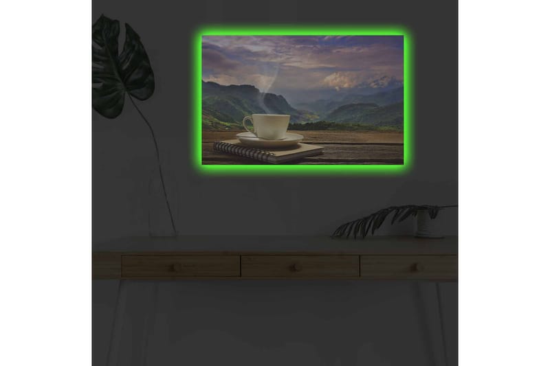 Veggdekorasjon LED-belysning Canvas Bilde - Innredning - Bilder & kunst - Lerretsbilder