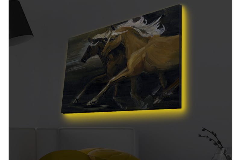 Veggdekorasjon LED-belysning Canvas Bilde - Innredning - Bilder & kunst - Lerretsbilder