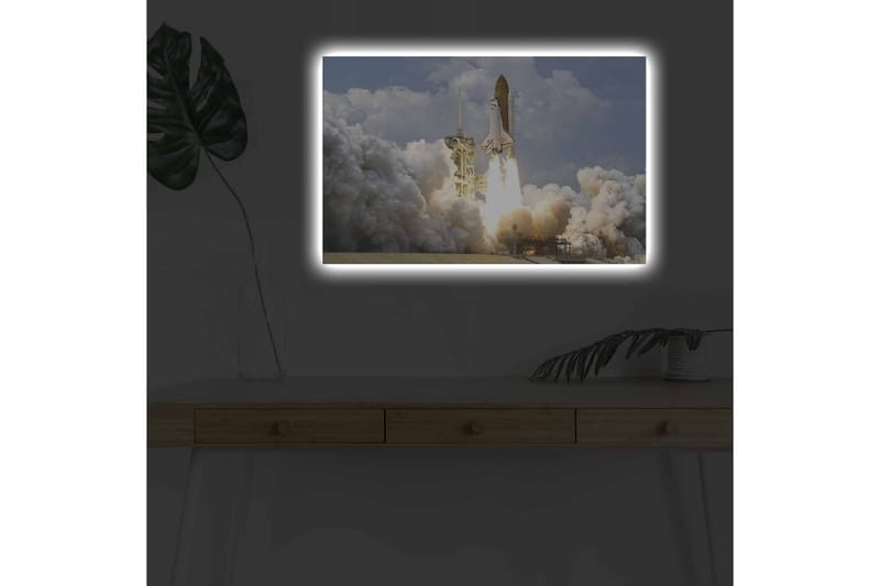 Veggdekorasjon LED-belysning Canvas Bilde - Innredning - Bilder & kunst - Lerretsbilder