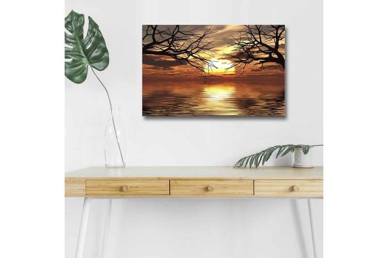 Veggdekorasjon LED-belysning Canvas Bilde - Innredning - Bilder & kunst - Lerretsbilder