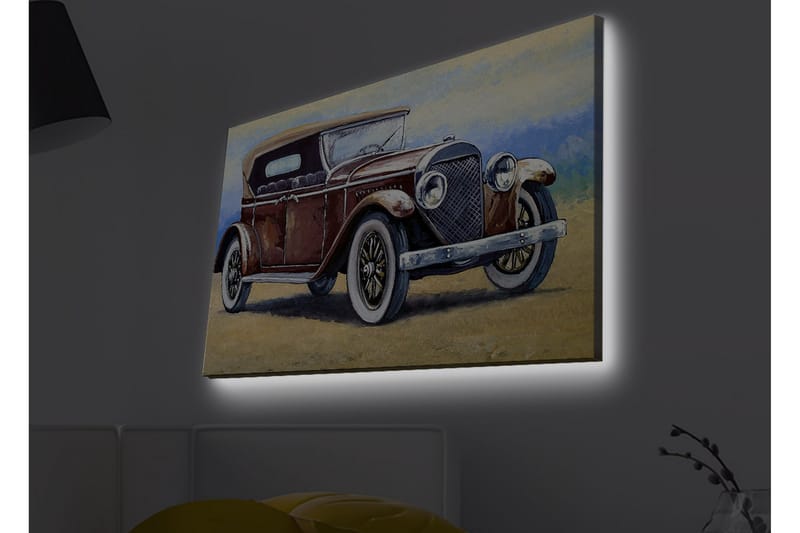 Veggdekorasjon LED-belysning Canvas Bilde - Innredning - Bilder & kunst - Lerretsbilder