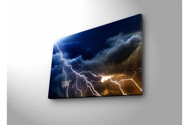 Veggdekorasjon LED-belysning Canvas Bilde - Innredning - Bilder & kunst - Lerretsbilder