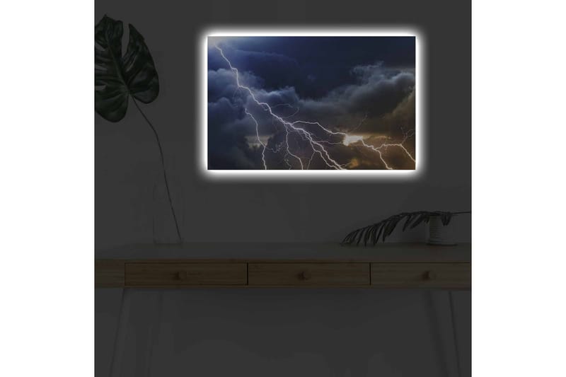 Veggdekorasjon LED-belysning Canvas Bilde - Innredning - Bilder & kunst - Lerretsbilder