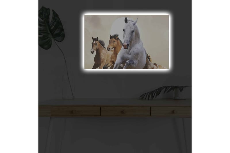 Veggdekorasjon LED-belysning Canvas Bilde - Innredning - Bilder & kunst - Lerretsbilder