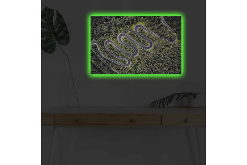 Veggdekorasjon LED-belysning Canvas Bilde - Innredning - Bilder & kunst - Lerretsbilder