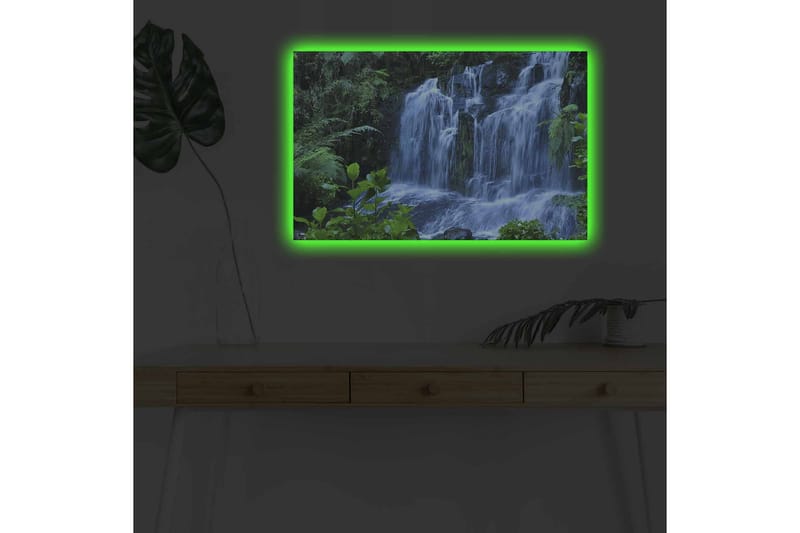 Veggdekorasjon LED-belysning Canvas Bilde - Innredning - Bilder & kunst - Lerretsbilder