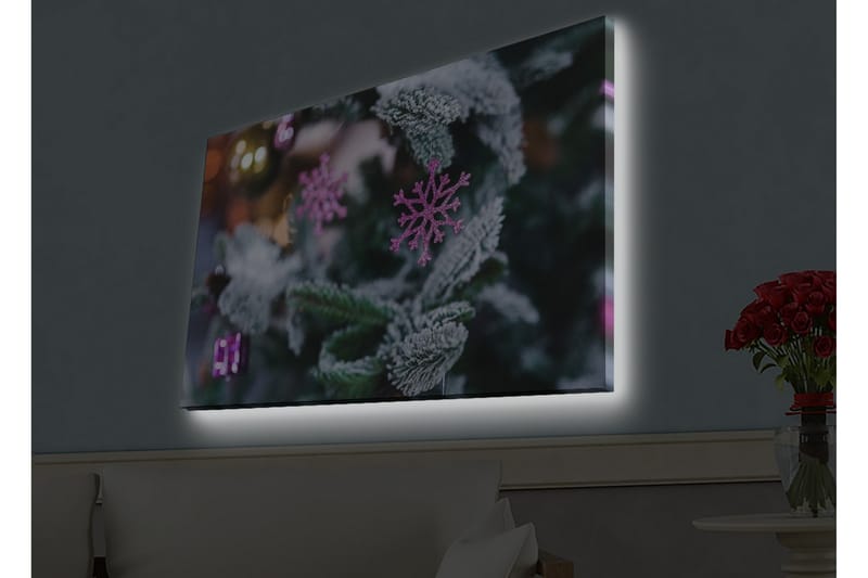 Veggdekorasjon LED-belysning Canvas Bilde - Innredning - Bilder & kunst - Lerretsbilder